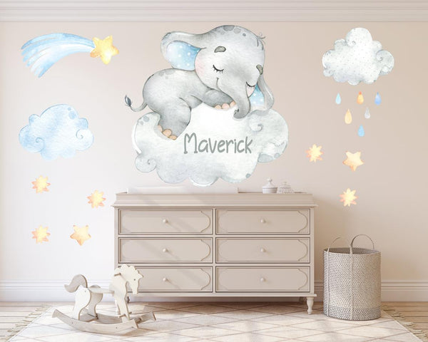 Elephant nursery wall store stickers